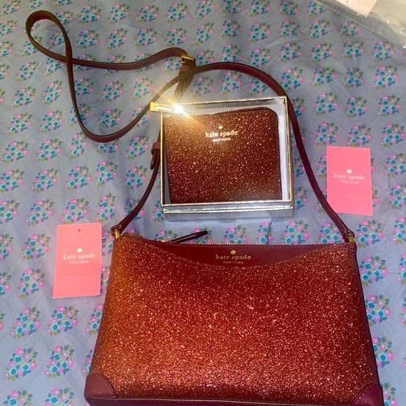 Kate Spade Glittery crossbody and wallet combo *NWT - Picture 2 of 9
